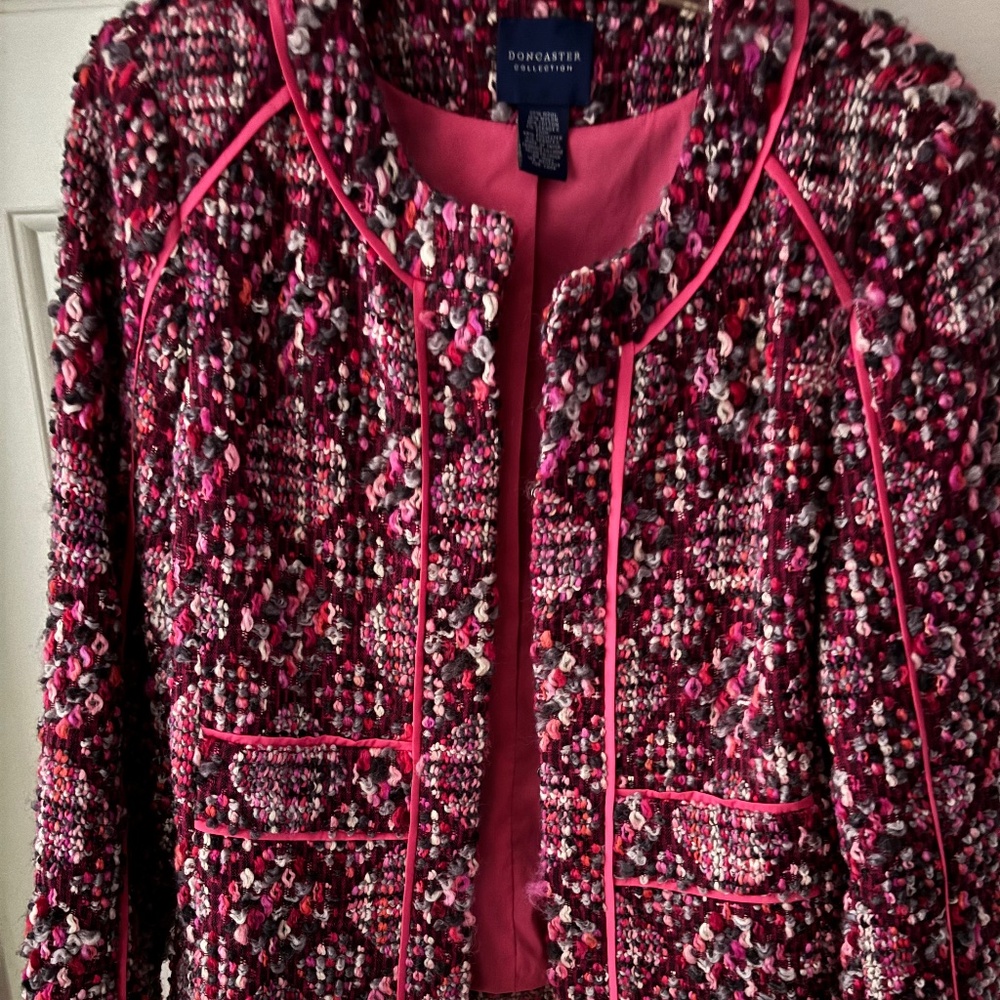 Multicolor Doncaster Accented Jacket Size 10